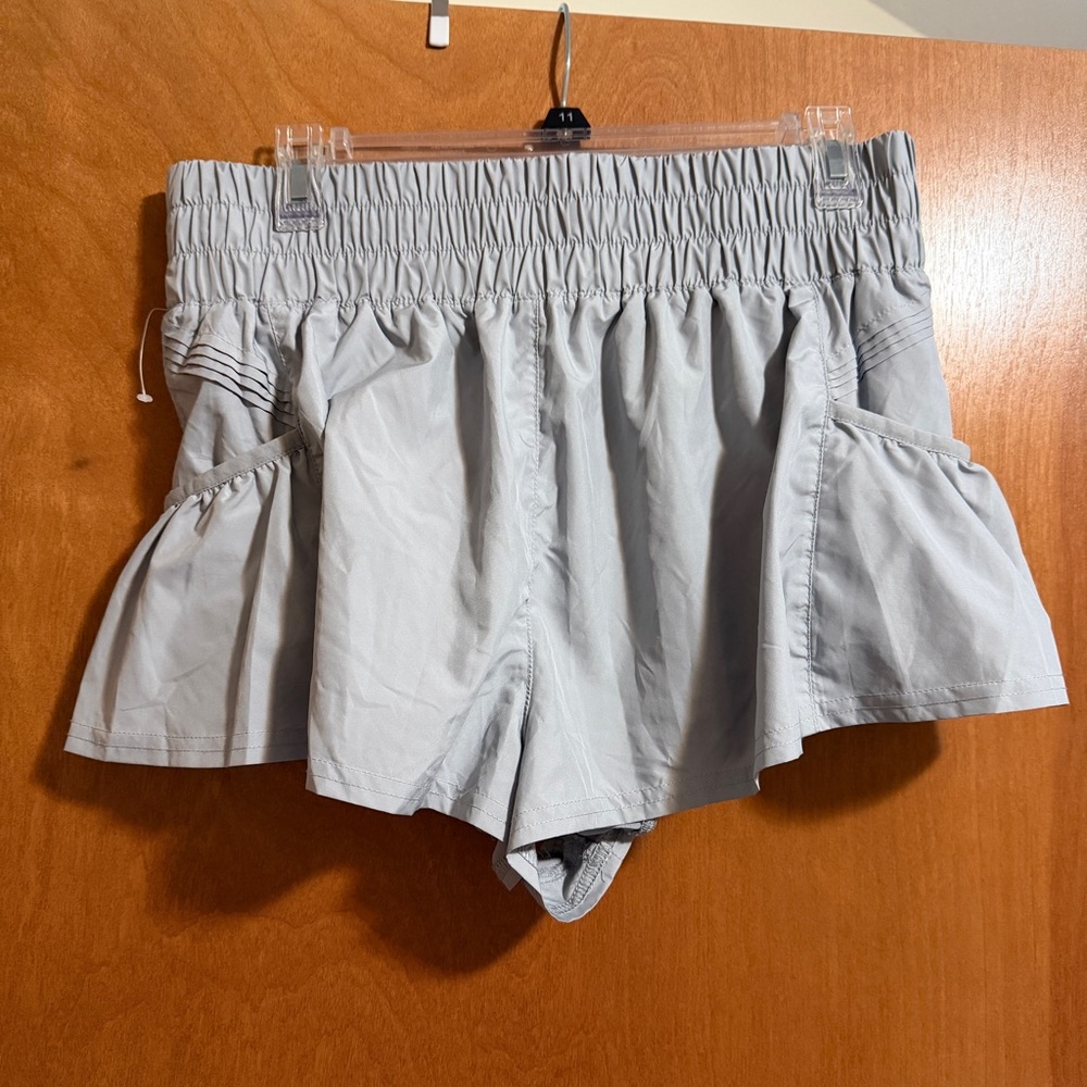 FP Movement by Free People Light Gray Athletic Shorts Size Medium